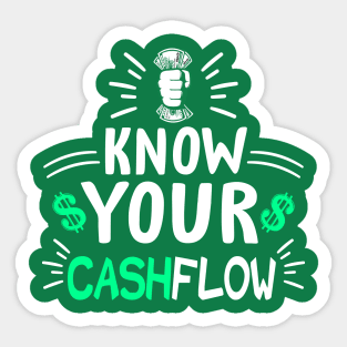 Know your Cashflow! Sticker